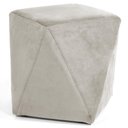 Ver imagem 1 de Puff Decorativo Ametista B-309 Veludo Bege Claro - Domi