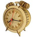 Ver imagem 1 de Brinquedo Quebra Cabeça 3D Relógio de Mesa em MDF. Modelo Despertador