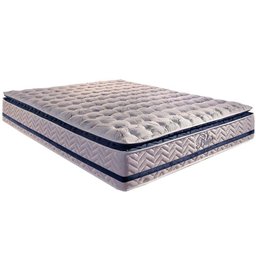 Colchão Casal Molas Ensacadas Visco Gel MasterPocket Blue Pillow Top (138x188x32) - Paropas - 1