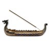 Incensário Vareta Barco Viking Drakkars Resina Cobre 33 Cm - 1