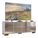 Ver imagem 1 de Rack Tv até 50 Polegadas com Espelhos Mp1083 Branco Preto