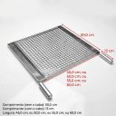 Ver imagem 4 de Grelha Americana em Inox Churrasco com Chapa P/ Queijo e Legumes 50 Cm