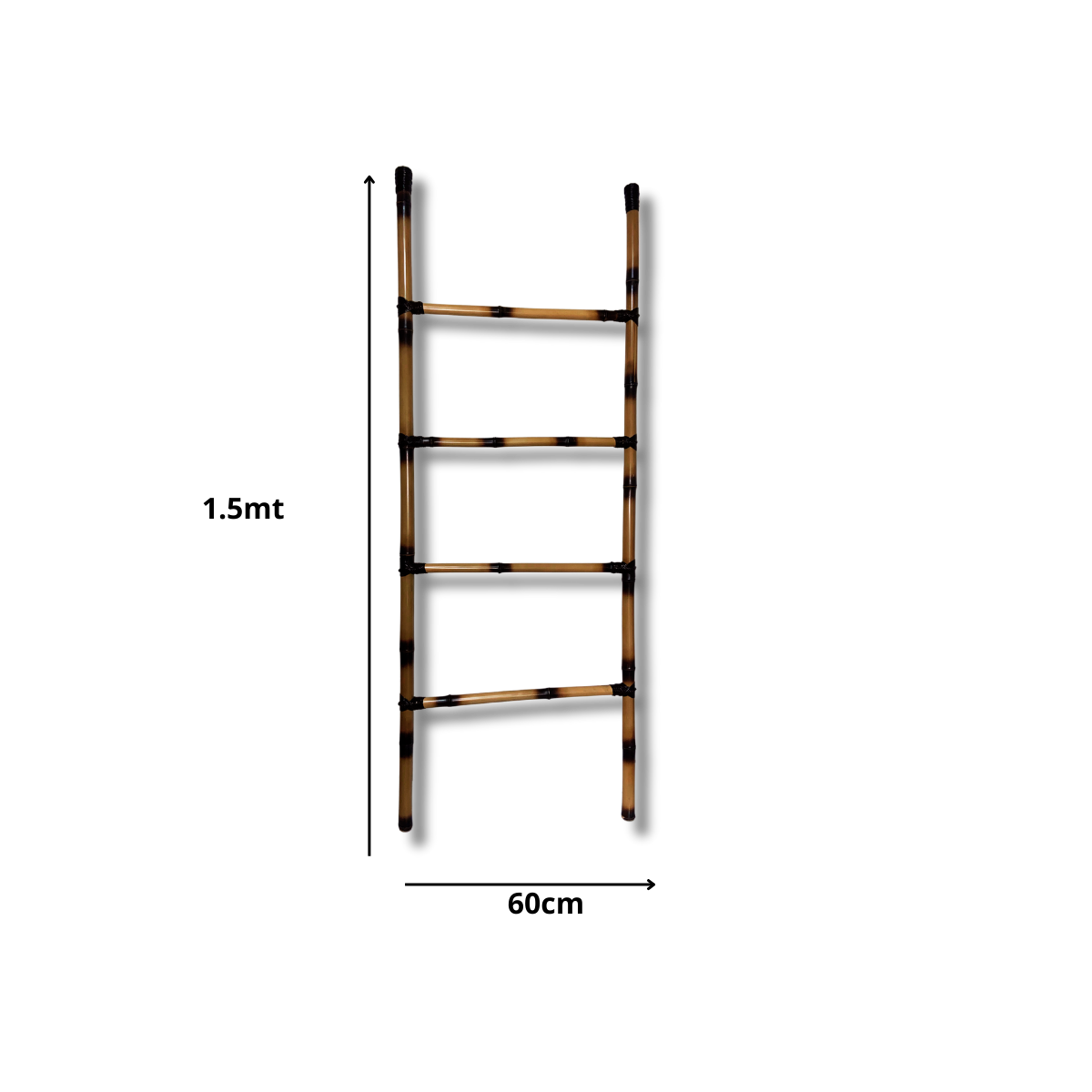 Escada Decorativa de Bambu 1,5mts X 60cm Nc Caieiras - 3