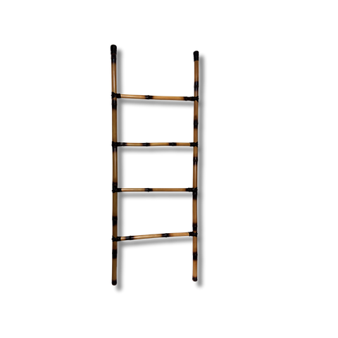 Escada Decorativa de Bambu 1,5mts X 60cm Nc Caieiras