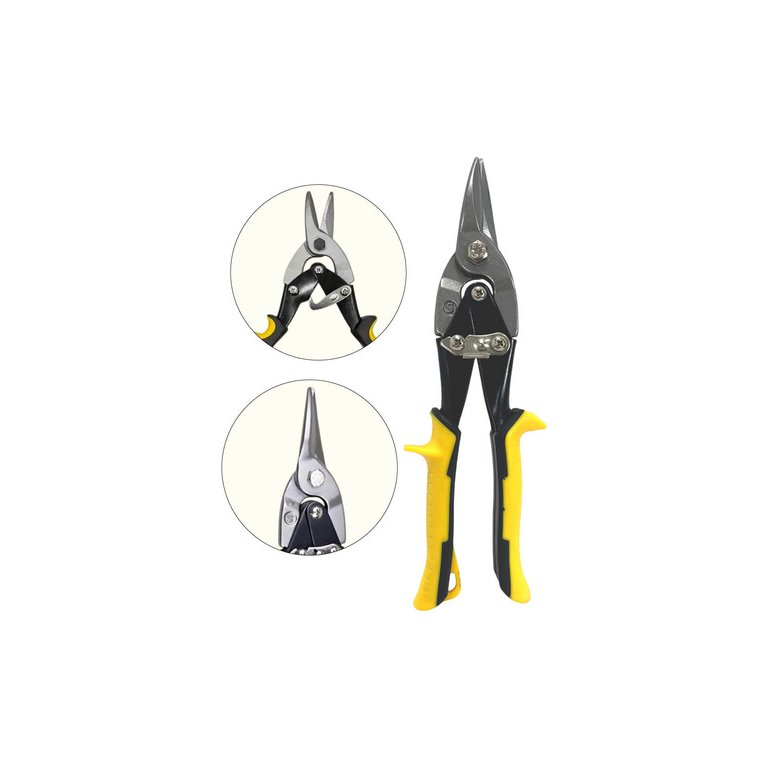 Tesoura Profissional de Aço Liga 25cm para Corte de Chapa Metálica Alta Performance e Durabilidade