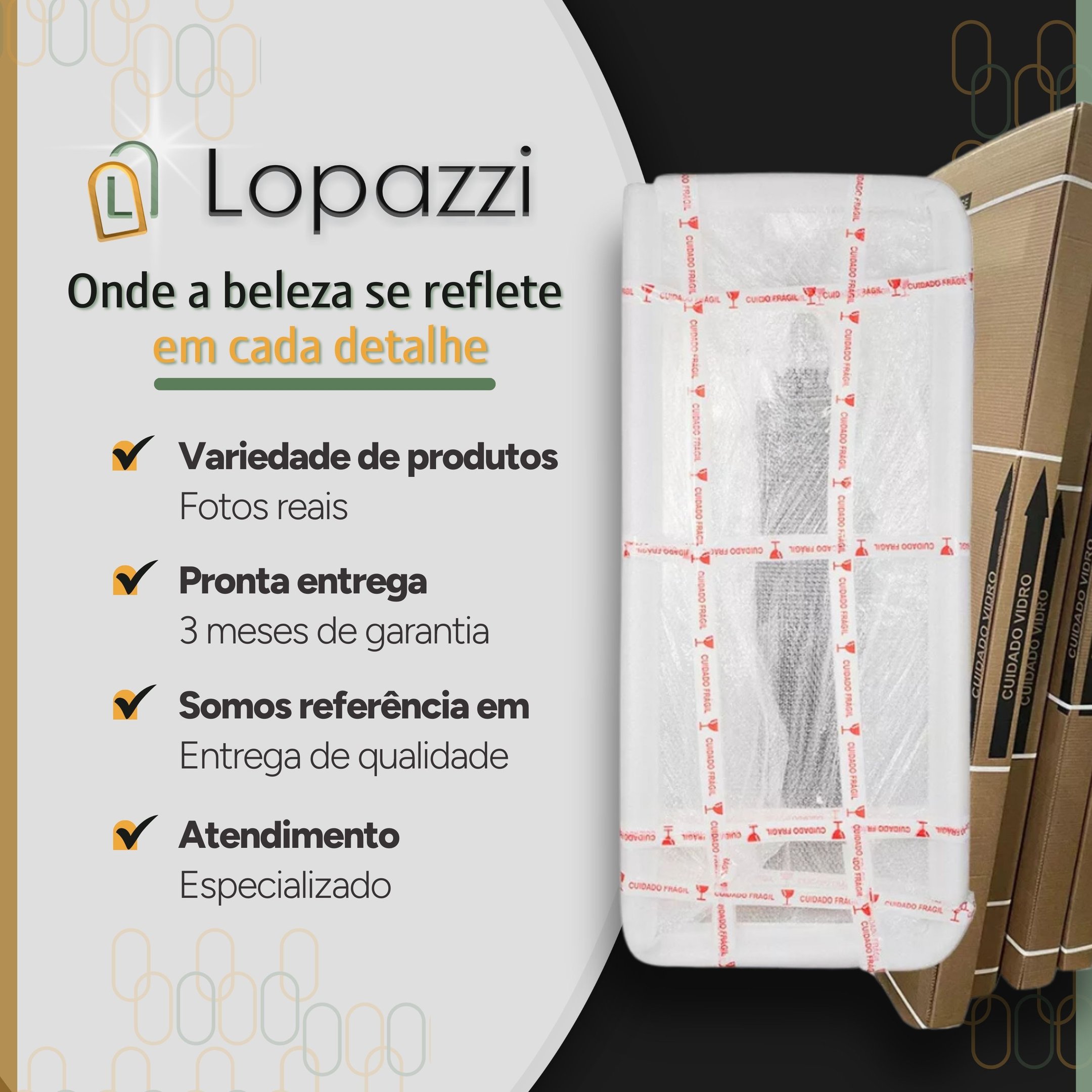 Espelho Jateado com Led Quente/frio Grande Corpo Inteiro com Moldura Oval 170x70cm Luxo Dourado - 8