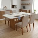 Ver imagem 2 de Conjunto Sala de Jantar Mesa 1,20m Maira 4 Cadeiras Milano Viero