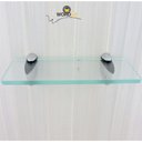 Ver imagem 2 de Prateleiras de Vidro Transparente 30x10 com Suporte Metal