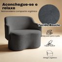 Ver imagem 5 de Namoradeira 2 Lugares Orgânica Decorativa Elegante Estofada Redonda Design Moderno Sala Estar