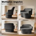 Ver mais imagens de Namoradeira 2 Lugares Orgânica Decorativa Elegante Estofada Redonda Design Moderno Sala Estar