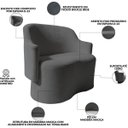 Ver imagem 7 de Namoradeira 2 Lugares Orgânica Decorativa Elegante Estofada Redonda Design Moderno Sala Estar
