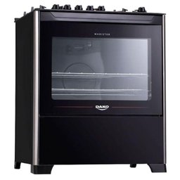 Fogão De Piso Dako 5 Bocas Magister Preto Bivolt - 2