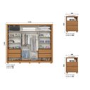 Ver imagem 3 de Conjunto Quarto Adulto Guarda-Roupa + 02 Mesa de Cabeceira Palace