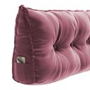 Ver imagem 3 de Kit 02 Almofadas para Cabeceira Encosto Apoio Lombar Spot 195cm com Porta Celular Veludo - Desk