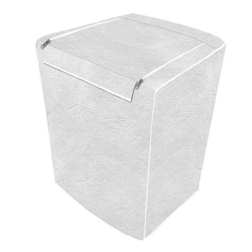 Capa Máquina Lavar Roupas Ziper 10 11 12 13 14 15 16 17 18kg:branco/g