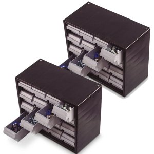 2 Organizador Multiuso Mini Caixa 16 Gavetas Gaveteiro 7000