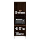 Ver imagem 3 de Paneleiro 4 Portas 70cm C/1 Nicho Para Microondas Safira