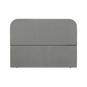 Cabeceira Estofada King Alana 195cm Linho Cinza Escuro