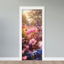 Ver imagem 1 de Adesivo de Porta - Flores Silvestres
