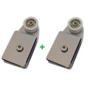 Ver imagem 1 de 2 Roldanas 1126 tipo carrinho modelo mini para vidro temperado Blindex