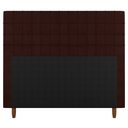 Ver imagem 2 de Cabeceira Cama Box Solteiro Parisis 90cm Linho Marrom - Desk Design