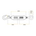 Ver imagem 3 de Esticador para Cabo de Aço de 1/4 3 peças