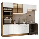 Ver imagem 2 de Armário de Cozinha Completa 270 cm Rustic/Branco Vik Madesa 08
