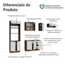 Ver imagem 4 de Armário de Cozinha Completa 270 cm Rustic/Branco Vik Madesa 08