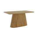 Ver imagem 2 de Mesa de Madeira Olívia 160 Cm com Vidro Nature - Henn