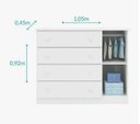 Ver imagem 3 de Quarto Infantil com Guarda- Roupa e Cômoda - Phonix