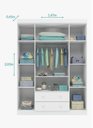 Ver imagem 4 de Quarto Infantil com Guarda- Roupa e Cômoda - Phonix
