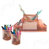 Kit Organizador e Porta Caneta Rose Gold - 1