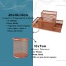 Kit Organizador e Porta Caneta Rose Gold - 5