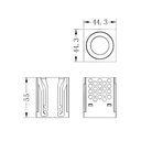 Ver imagem 4 de Módulo Downlight de Embutir Led Nordecor Tap 6671 5w Irc 90 Bivolt Preto 2700k