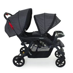 CARRINHO DE GEMEOS DOPPIO II PRETO/GRAFITE - GALZERANO - 2