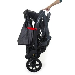 CARRINHO DE GEMEOS DOPPIO II PRETO/GRAFITE - GALZERANO - 4