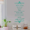 Ver imagem 3 de Adesivo de Parede Frase Bem Vindo-Medio 65x153cm
