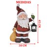 Enfeite Estatueta Natalino Papai Noel em Porcelana Natal 45cm - 3