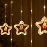 Cordão Led 3m Pisca Pisca Estrelas Globo Branco Quente 110v - 2