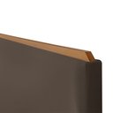 Ver imagem 4 de Cabeceira Cama Box King 1,93m Estofada Detalhe em Madeira Java Veludo Marrom