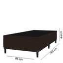 Ver imagem 3 de Base Box Bau Solteiro Itaflex 0,88x1,88x0,44 Marrom