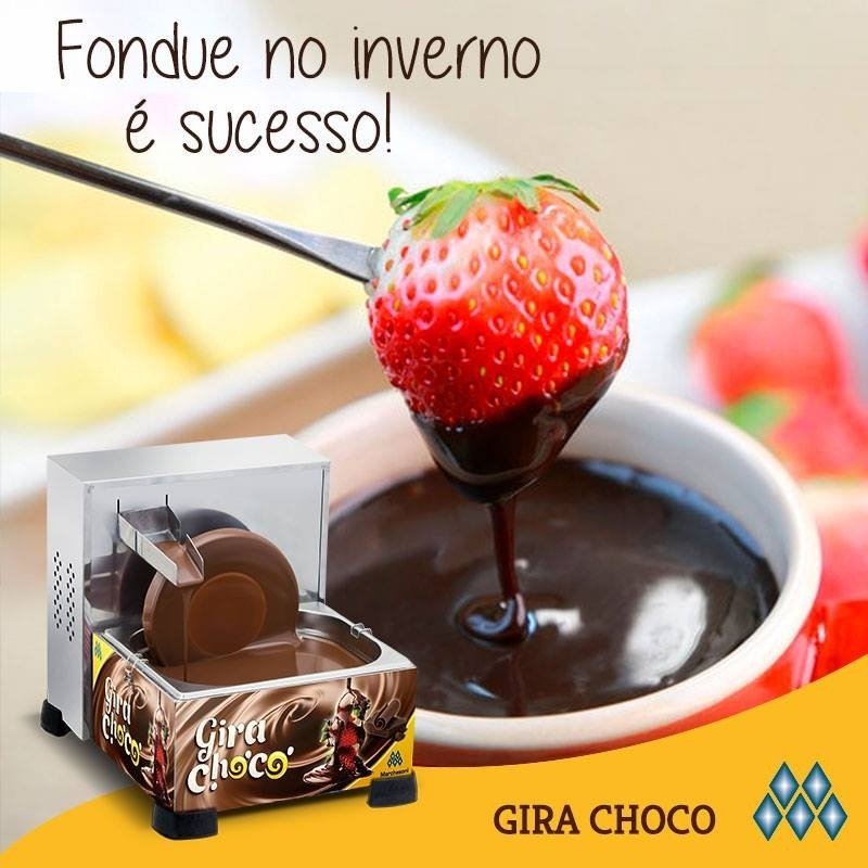 Derretedeira De Chocolate Gira Choco 5 Kg Inox Marchesoni 220V - 5