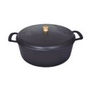 Ver imagem 1 de Caçarola Alça Fixa e Tampa de Ferro Fundido 38cm 14Litros