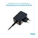 Ver imagem 2 de Fonte para Notebook Tipo C 65W Bivolt Automatica Fast Charger Pd USB Elgin