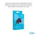 Ver imagem 3 de Fonte para Notebook Tipo C 65W Bivolt Automatica Fast Charger Pd USB Elgin