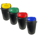 Ver imagem 1 de Conjunto Lixeira para Reciclagem Colorida 56 Lt Antares 04 U