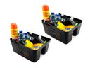 Ver imagem 1 de Kit 2 Cesto Organizador Transporta Tudo C/ Alça Plástico Nitron P/ Produtos de Limpeza e Ferramentas