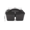 Ver imagem 2 de Kit 2 Cesto Organizador Transporta Tudo C/ Alça Plástico Nitron P/ Produtos de Limpeza e Ferramentas