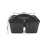 Kit 2 Cesto Organizador Transporta Tudo C/ Alça Plástico Nitron P/ Produtos de Limpeza e Ferramentas - 2