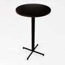 Ver imagem 4 de Mesa Alta Bar Bistrô Redonda Madeira Industrial Black Don Castro Decor Conjunto de Mesas e Cadeiras